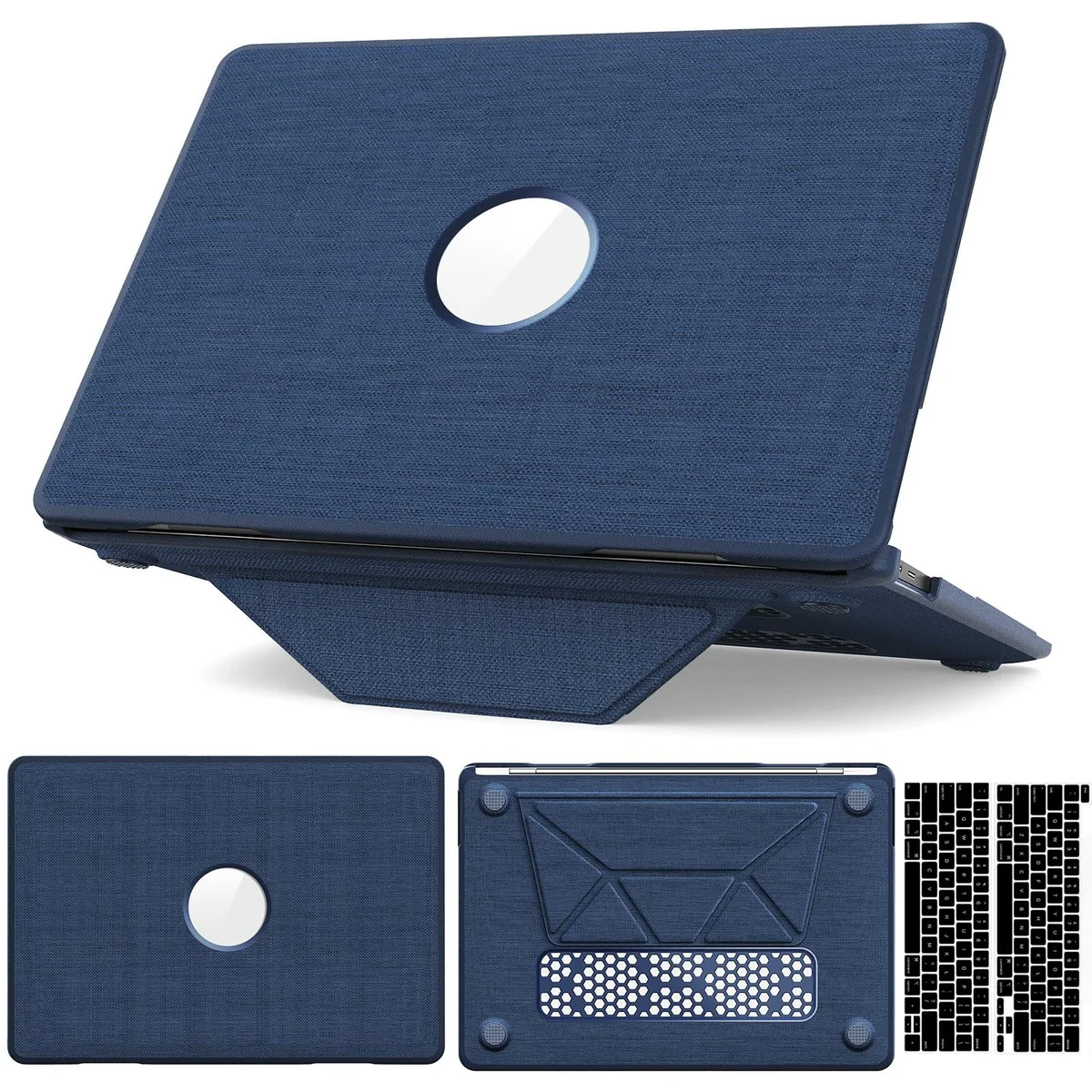 Werleo Werleo 13" MacBook Pro 2016-2024 Fabric Hard Shell Case Blue — product photo