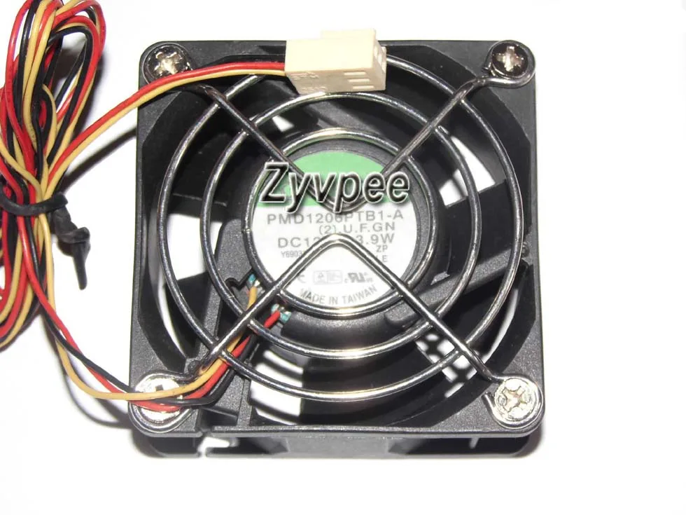 Zyvpee Zyvpee PMD1206PTB1-A 60mm 3 Pin 12V 3.9W Ball Bearing Case Fan — product photo