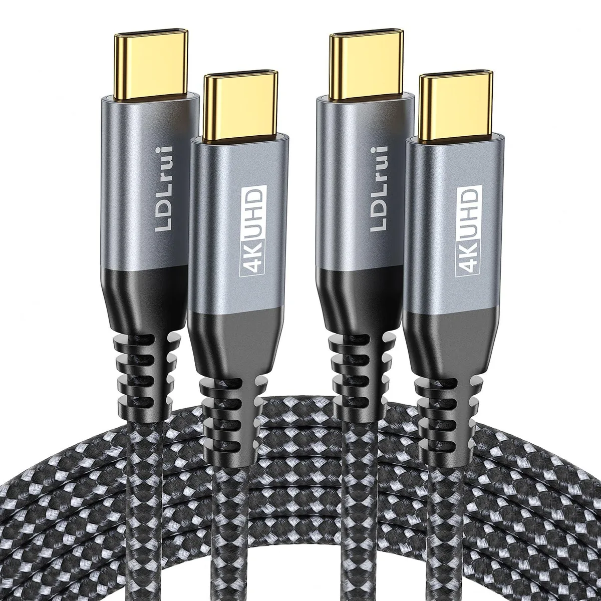  LDLrui Samsung Gala USB C Cable 3 ft 2-Pack 20Gbps 4K 100W — product photo