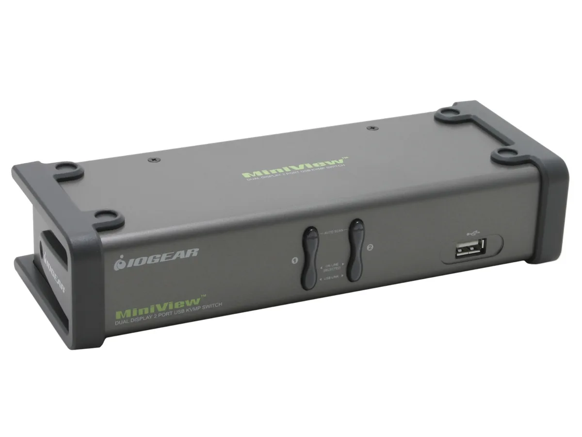 IOGEAR IOGEAR GCS1742 2-Port Dual View KVM Switch — product photo