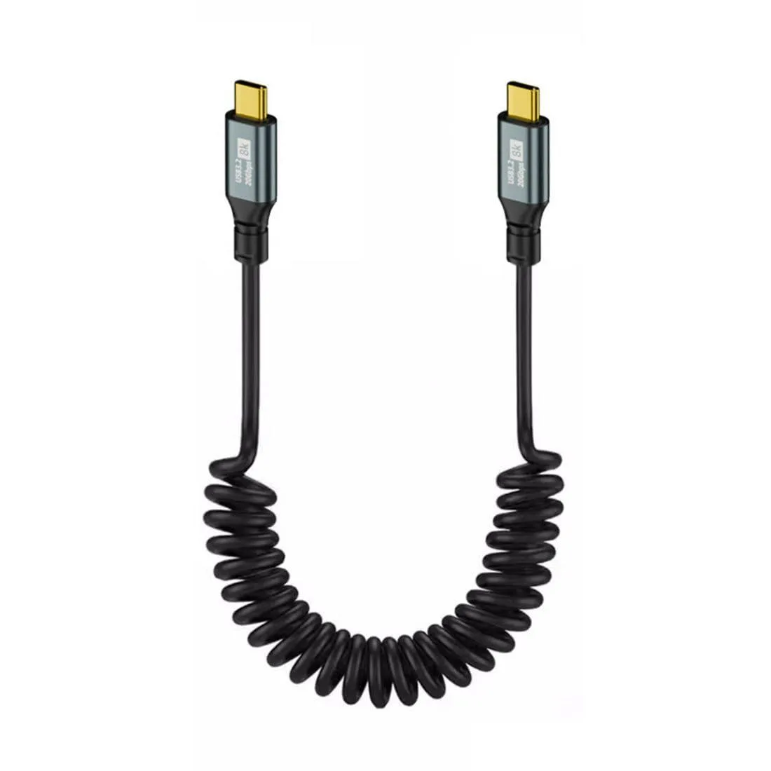 Vszerda Vszerda USB C to C Coiled Cable 20Gbps 100W 8K@60Hz 1.8m — product photo