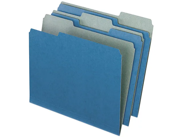 Pendaflex EarthWise Pendaflex EarthWise 04302 file folder 100 box Red Blue — product photo