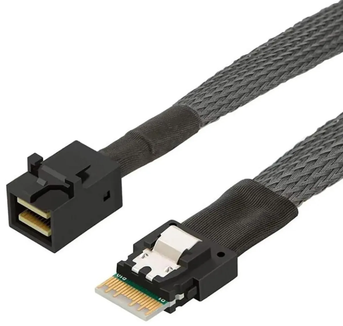 Vszerda Vszerda PCIe 4.0 Slimline SAS SFF 8654 4i 38Pin to Mini SAS HD SFF 8643 Cable 0.5m — product photo