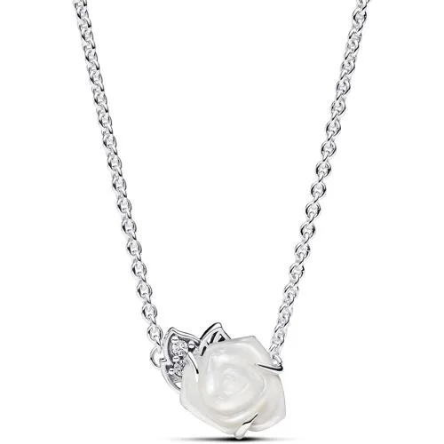 PANDORA PANDORA White Rose in Bloom Collier Necklace 38-42 cm — product photo
