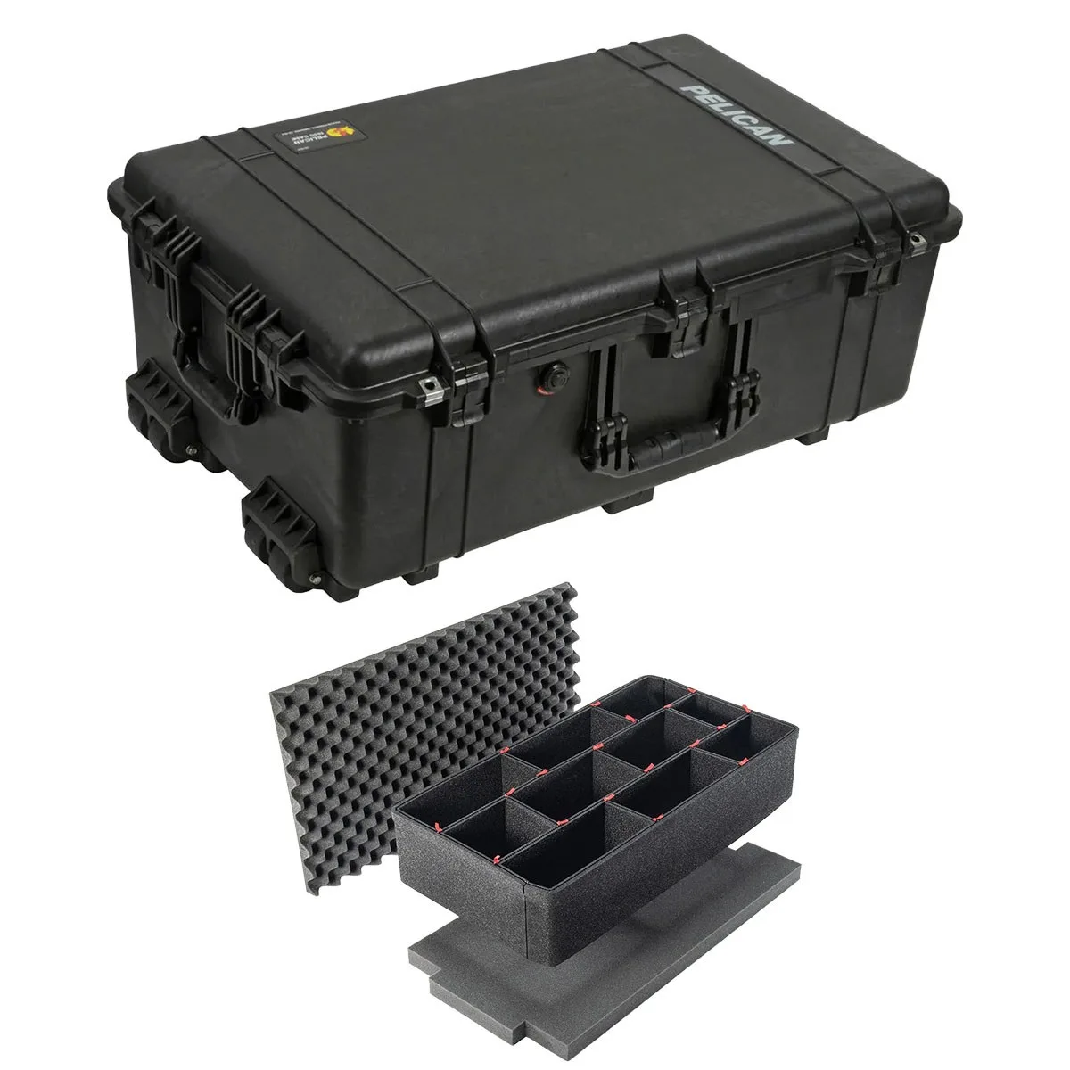 Pelican Products, Inc. Pelican Products 1650 Watertight Wheeled Hard Case with TrekPak Divider Kit Black — product photo