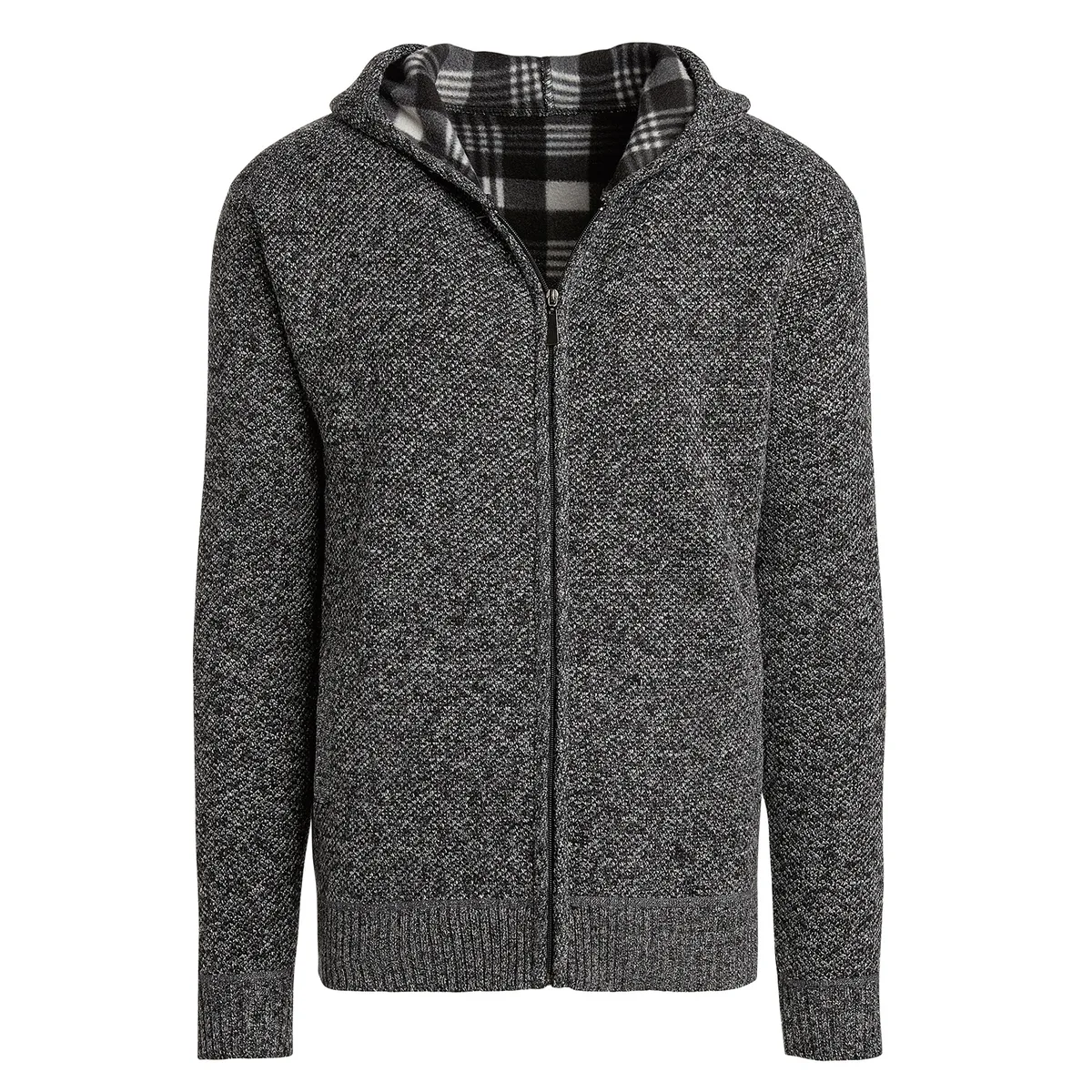 Altatac Altatac Men's Fleece-Lined Full-Zip Hoodie Sweater Jacket Dark Gray M — product photo