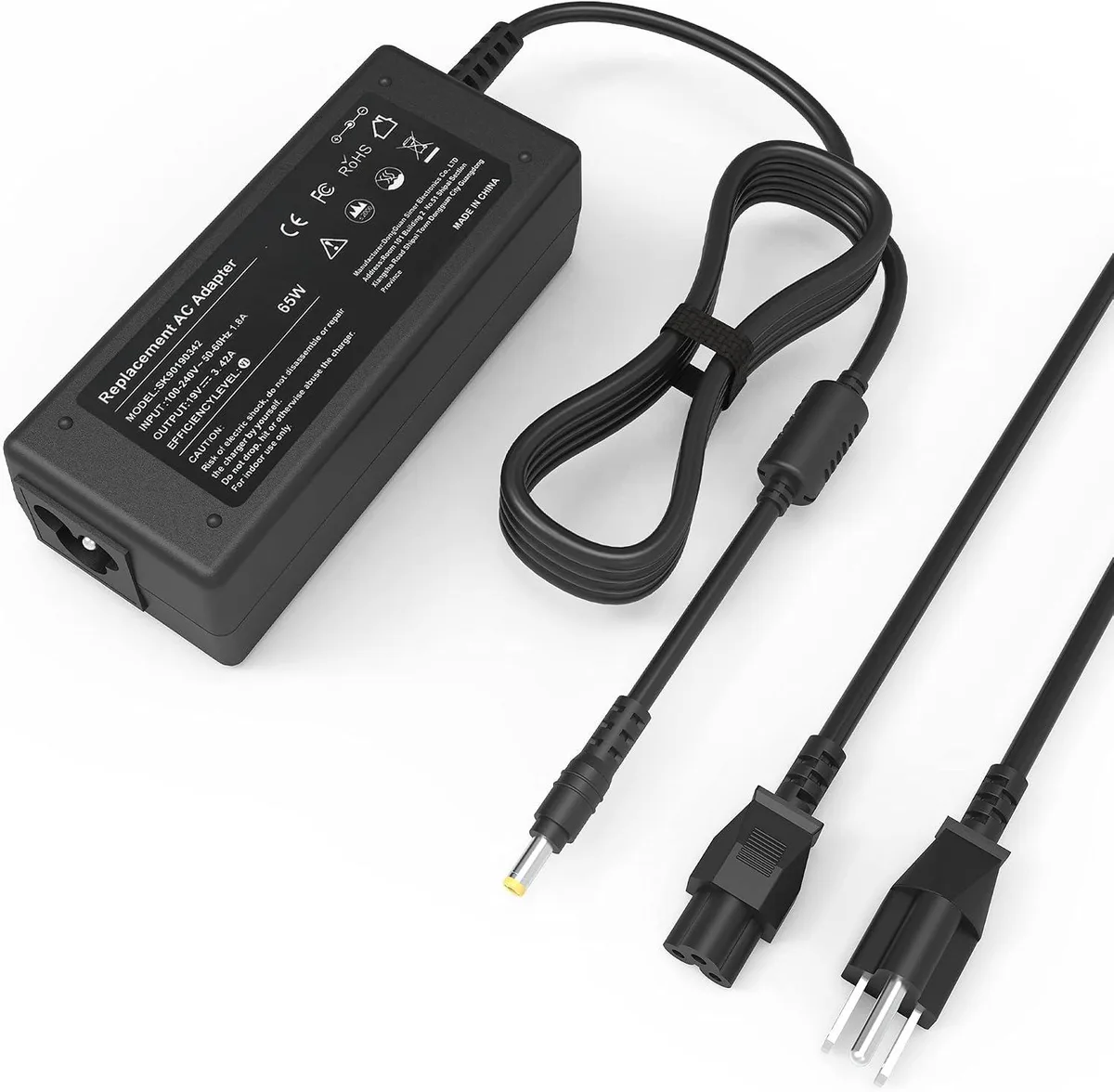 myVolts myVolts 65W Laptop Charger Adapter 19V 3.42A 5.5mm×1.7mm — product photo