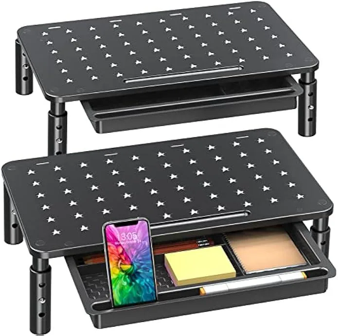 TAURKENAM TAURKENAM 2 Pack Monitor Stand Riser with Drawer office equipment — product photo