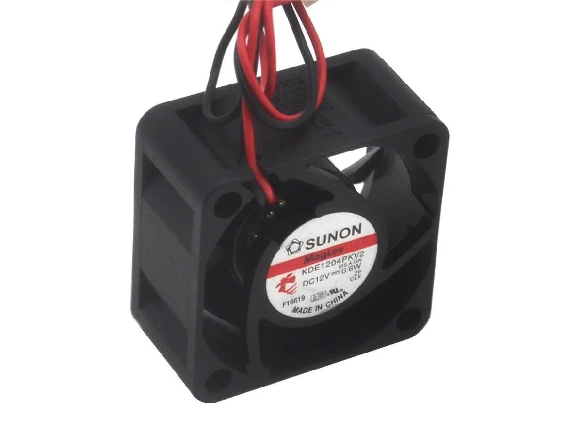 Fans Fans 2pcs 2-wire 4020 Maglev 4 cm silent fan .6W KDE1204PKV2 case fan — product photo