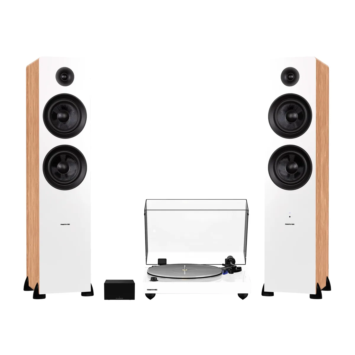 Fluance Fluance RT85WHPAI81W turntable bundle, 150 W, Ivory, 77.11 lbs — product photo