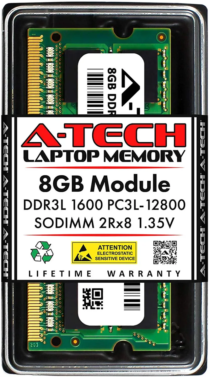 A-Tech A-Tech 8GB DDR3L 1600MHz SODIMM CL11 1.35V 204-Pin Laptop RAM — product photo