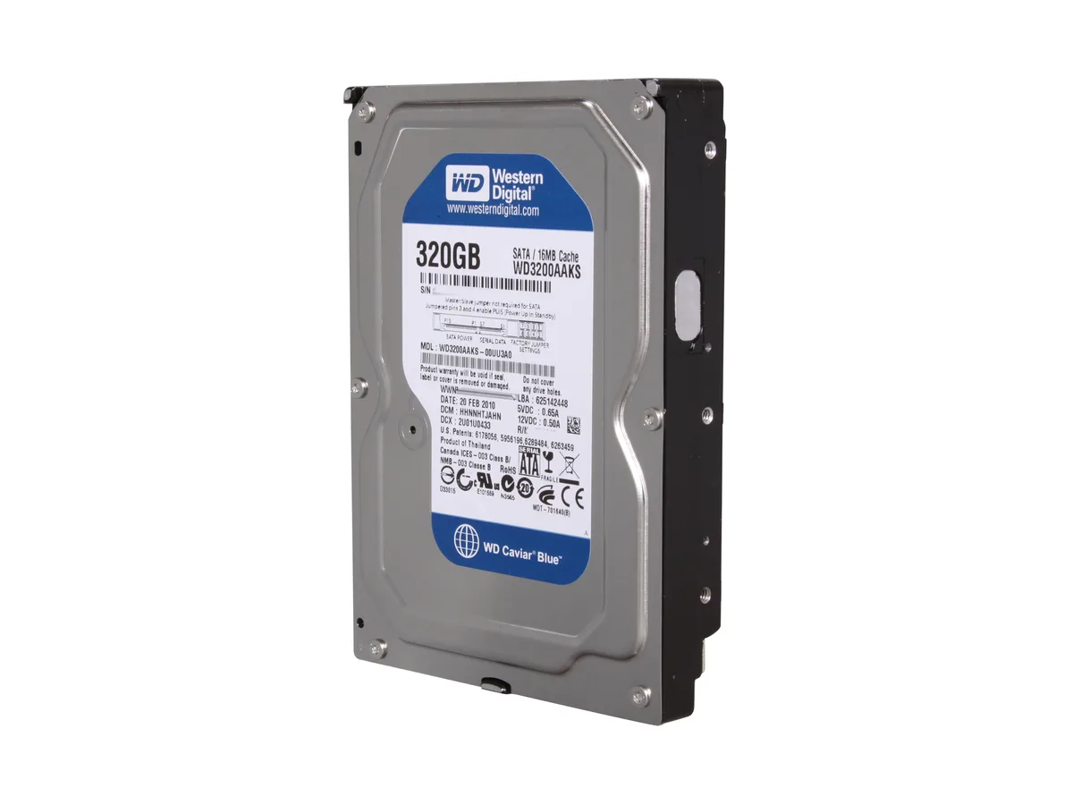 Western Digital Western Digital WD3200AAKS 320GB 7200 RPM 16MB Cache SATA 3.5" internal hard drive — product photo