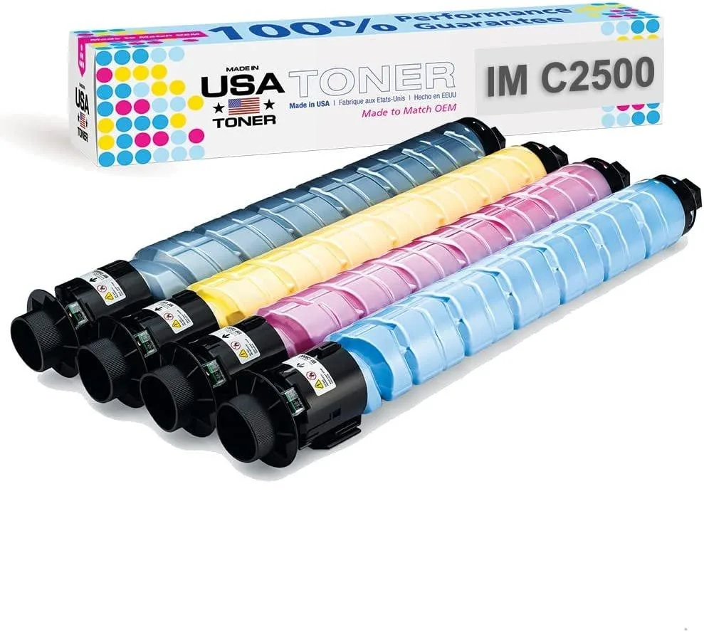 MADE IN USA TONER MADE IN USA TONER Compatible 4-Pack for Ricoh IM C2000 C2500 (842307 842308 842309 842310) — product photo