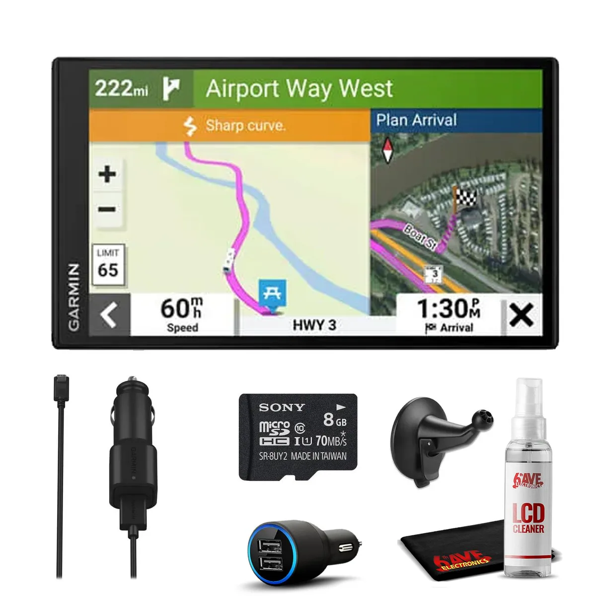 Garmin Garmin RV 795 GPS Navigation 6.97 6Ave Travel Pack Bundle — product photo