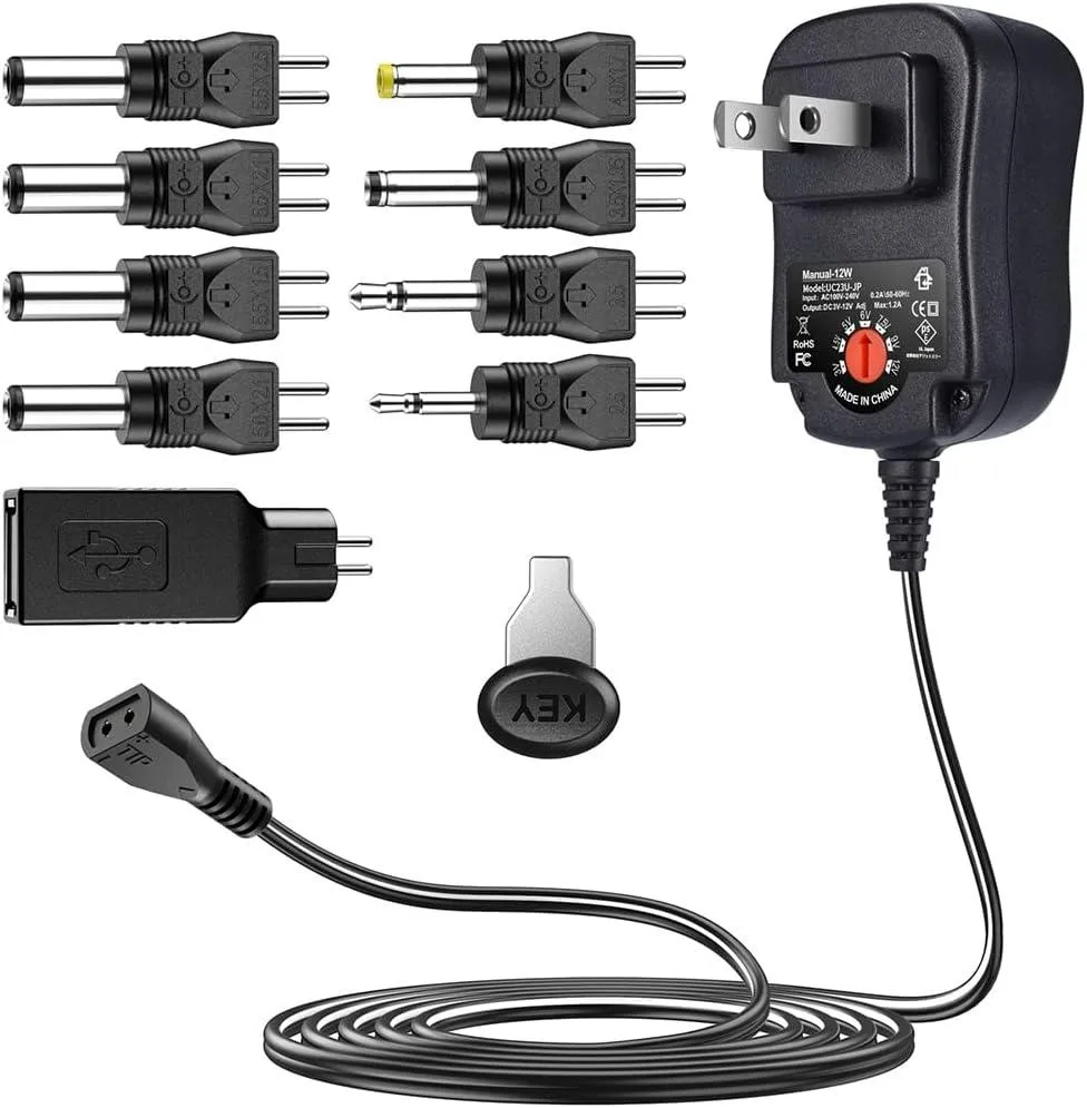 Cheezee Cheezee 12W Universal AC Adapter Reversible Polarity 1.2A — product photo