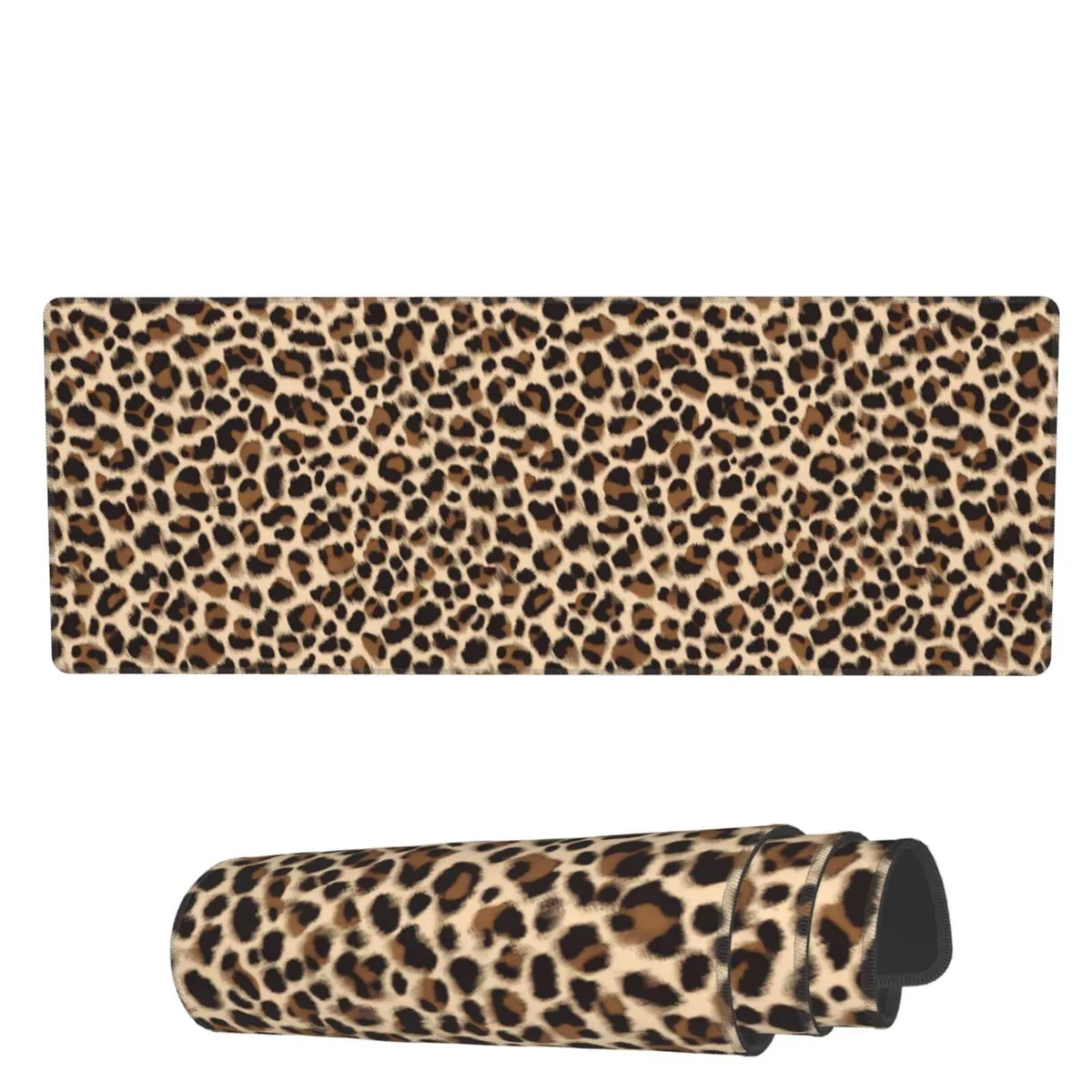 DNBeffulgent DNBeffulgent MousePad-708162540-C Light Brown Leopard Cheetah Print 31.5x11.8 inch XL mouse pad — product photo