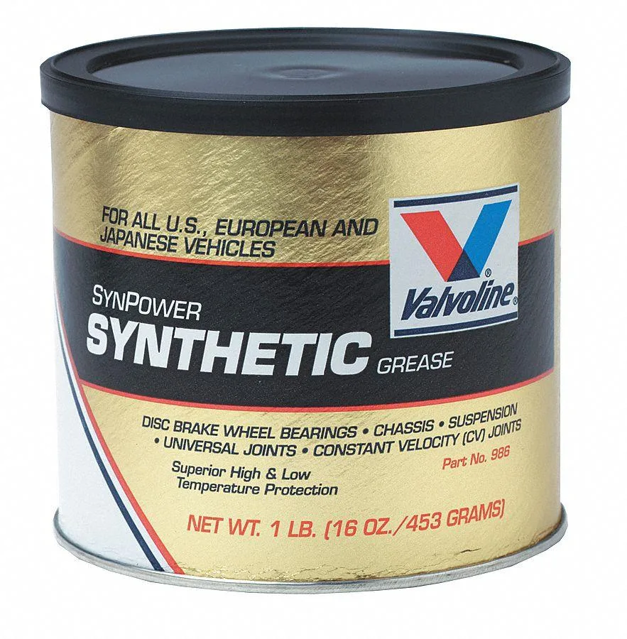 VALVOLINE VALVOLINE VV986 Synthetic Grease 1 lb Tub Dark Gray/Buttery — product photo