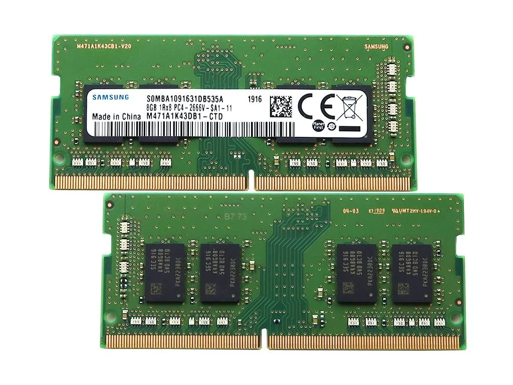 SAMSUNG SAMSUNG M471A1K43DB1 16GB 2x8GB DDR4 2666MHz CL19 laptop RAM — product photo