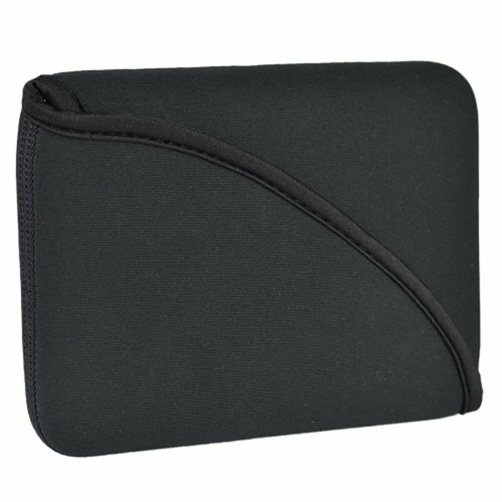 Black neoprene sleeve for 12-inch tablet, FlipIt opening