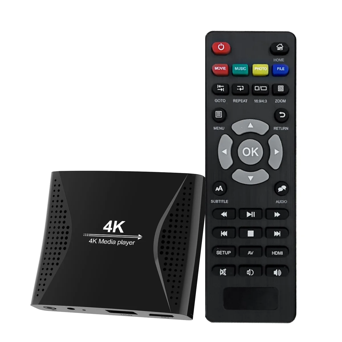 acemax 4K Digital Signage Media Player 4096×2304 H.265 USB 8TB MicroSD 1TB HDMI AV — product photo