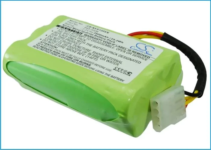 Rectangular black battery pack with label showing Cameron Sino branding and capacity details