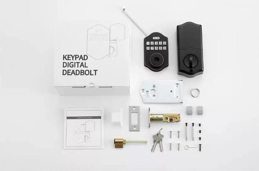 Smart deadbolt with keypad, IP54 waterproof finish