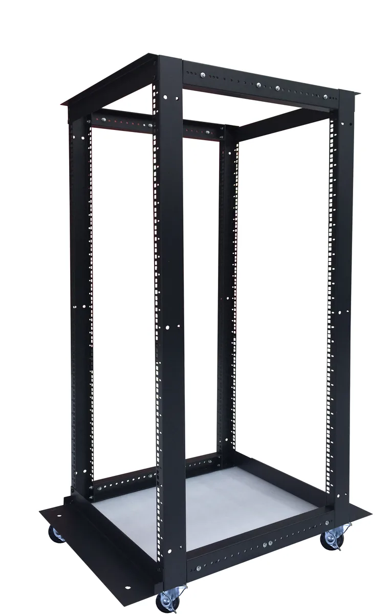 SYSRACKS SYSRACKS 27U 4-Post Open Frame Server Rack 24-37in Depth — product photo