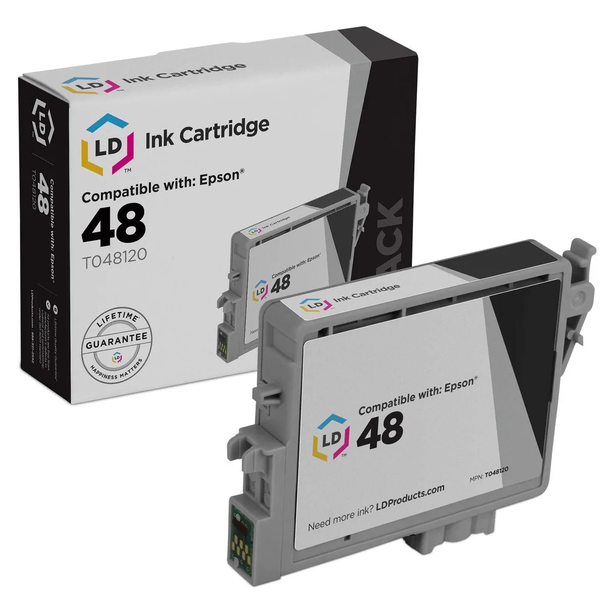 LD Products LD Products Remanufactured Ink Cartridge Epson 48 T048120 Black 400 Pages — product photo