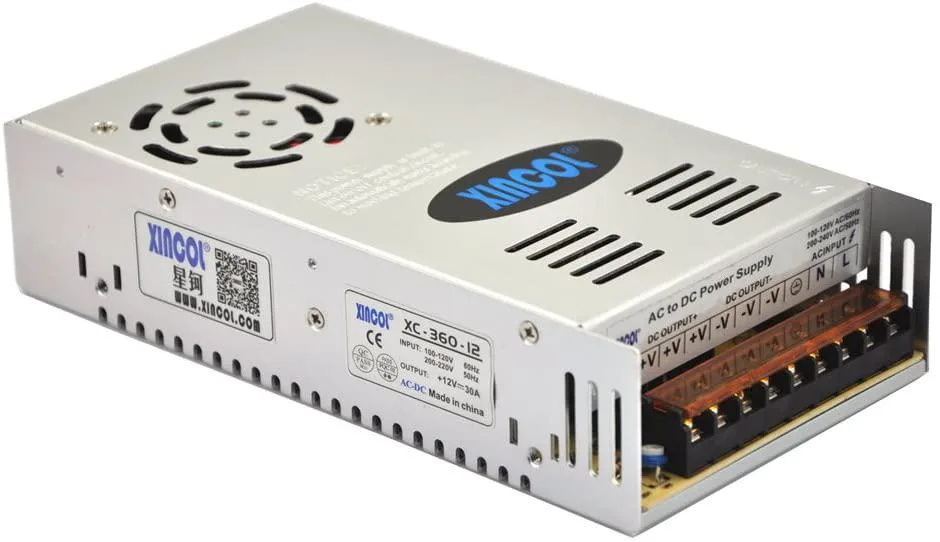 myVolts myVolts XC-360-12 12V 20A 360W power supply — product photo