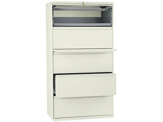 HON HON 885LL 800 Series Five-Drawer Lateral File Putty — product photo