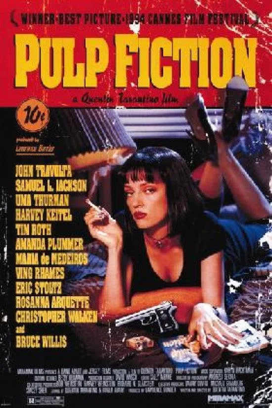 Pulp Fiction Uma movie poster print 24 by 36 inches on heavy stock paper