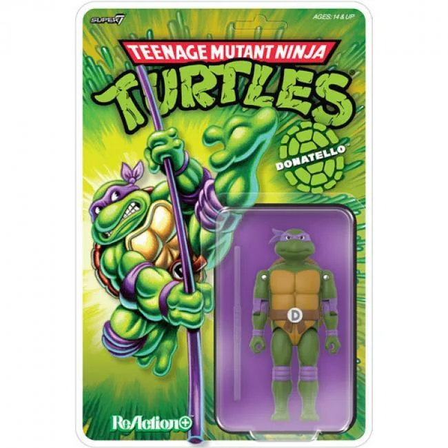Super7 Super7 OR-TMNT-10716 Teenage Mutant Ninja Turtles ReAction+ Donatello action figure — product photo
