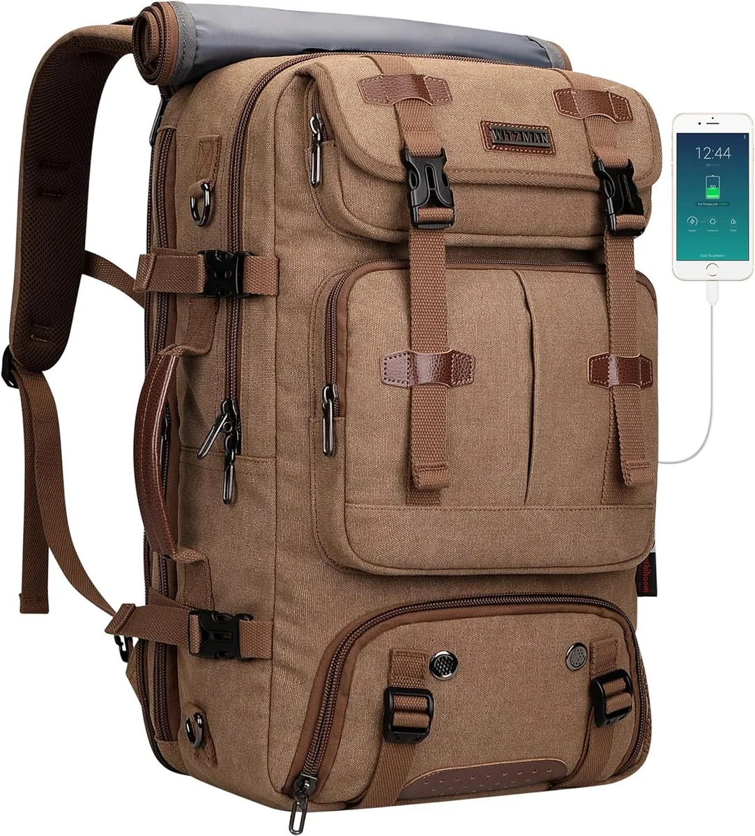 BFKK BFKK 40L Travel Backpack 16 inch Brown — product photo