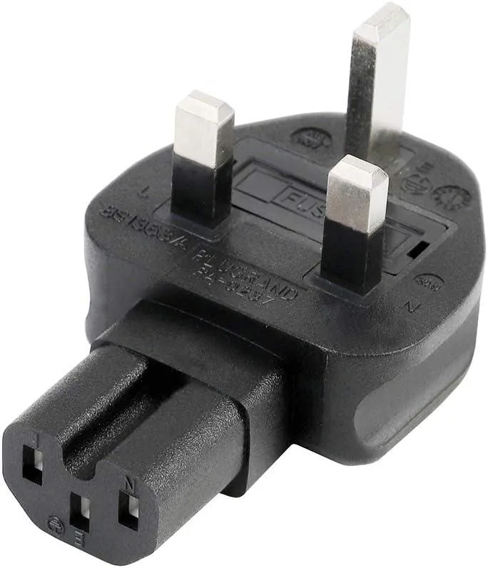 TeKit TeKit UK BS1363 Male to IEC 320 C15 Adapter 10A 250V Almond — product photo
