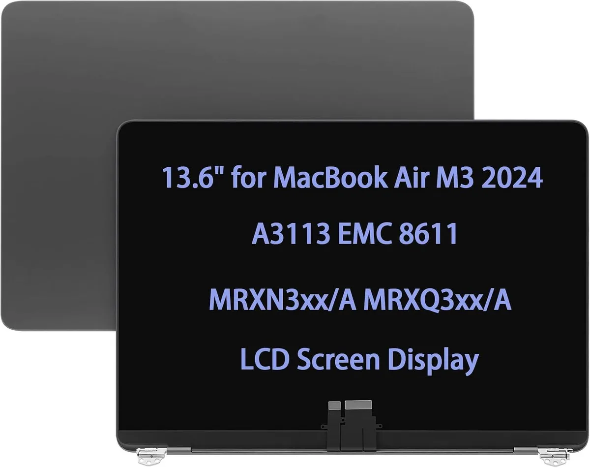 NUOLAISUN NUOLAISUN 13.6" MacBook Air M3 A3113 EMC 8611 LCD Screen Space Gray — product photo