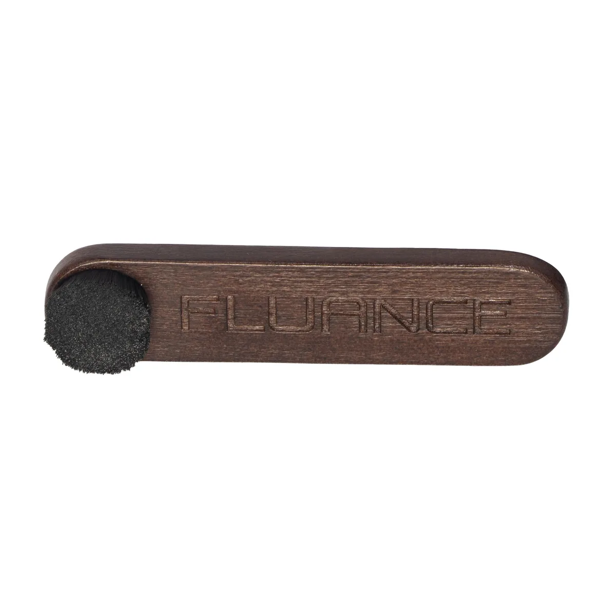 Fluance VB61 stylus cleaning brush, brown handle, ultra-fine bristles