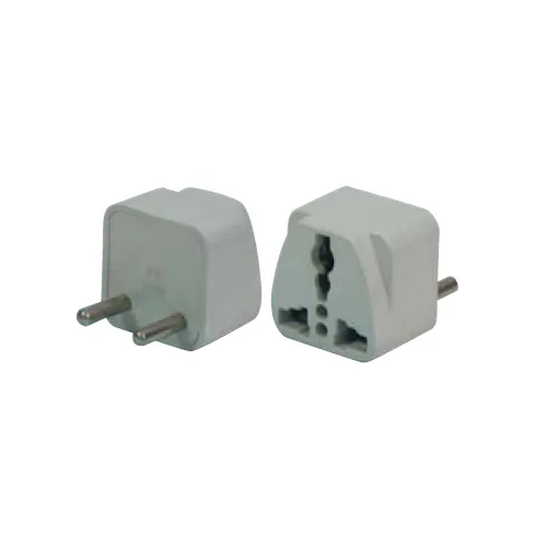 CONNECT IT CONNECT IT 10-024 2 Round Pin Universal Adapter Plug White — product photo