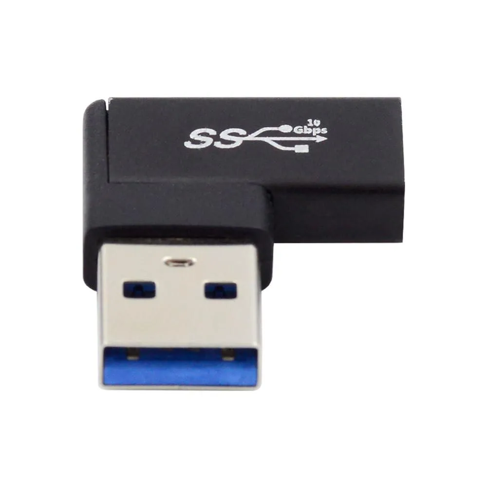 Fervit Fervit USB-C Female to USB 3.0 A Male 90° Left Angled Adapter 10Gbps — product photo