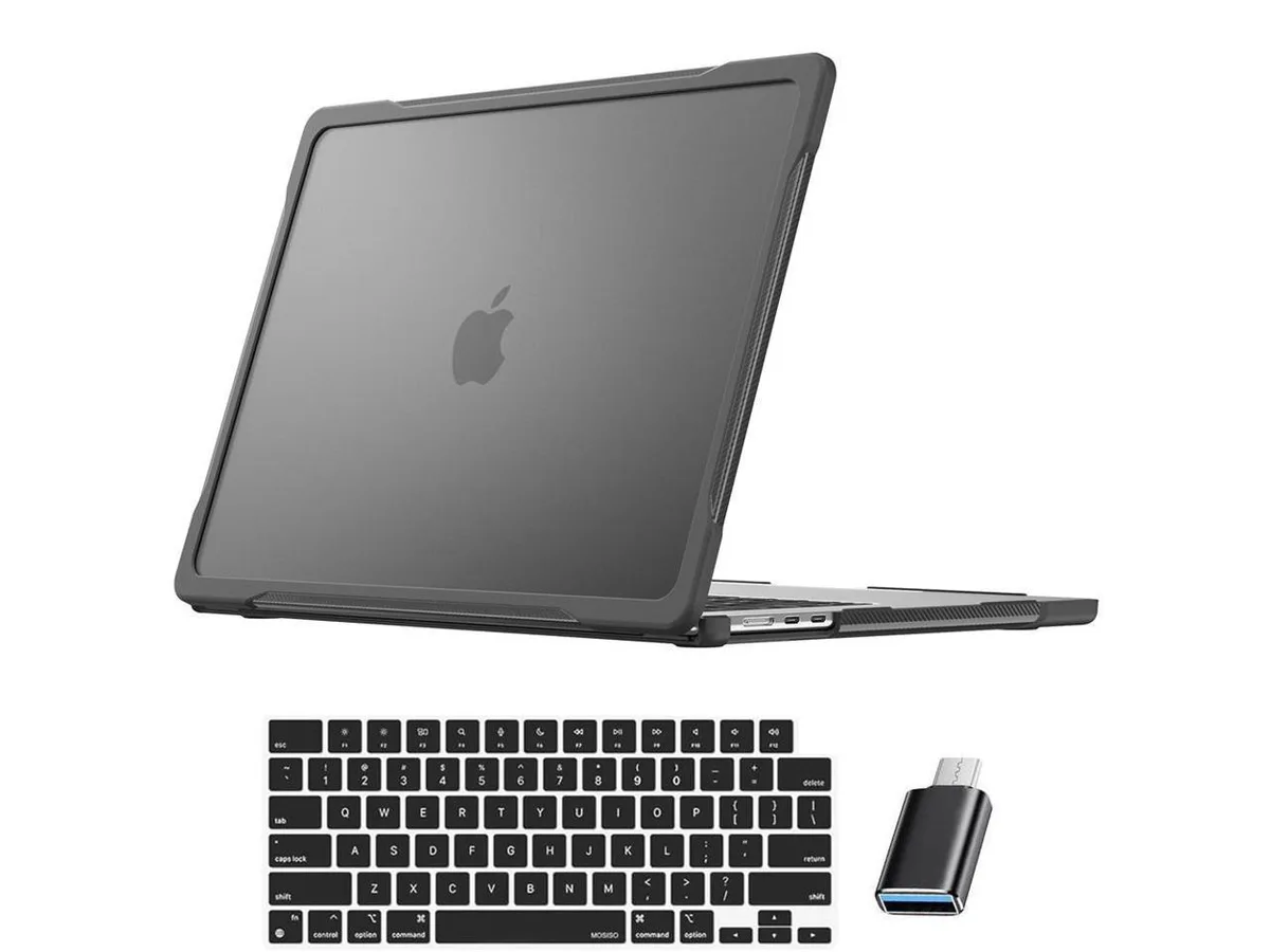 BONAEVER BONAEVER MacBook Air 15 inch Case A3241 A3114 A2941 Black — product photo