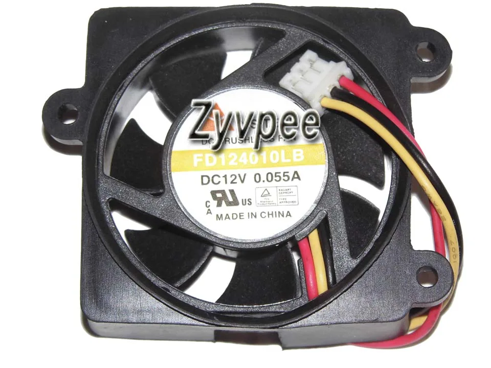 Zyvpee Zyvpee FD124010LB 40x10mm 12V .055A 3-pin case fan — product photo