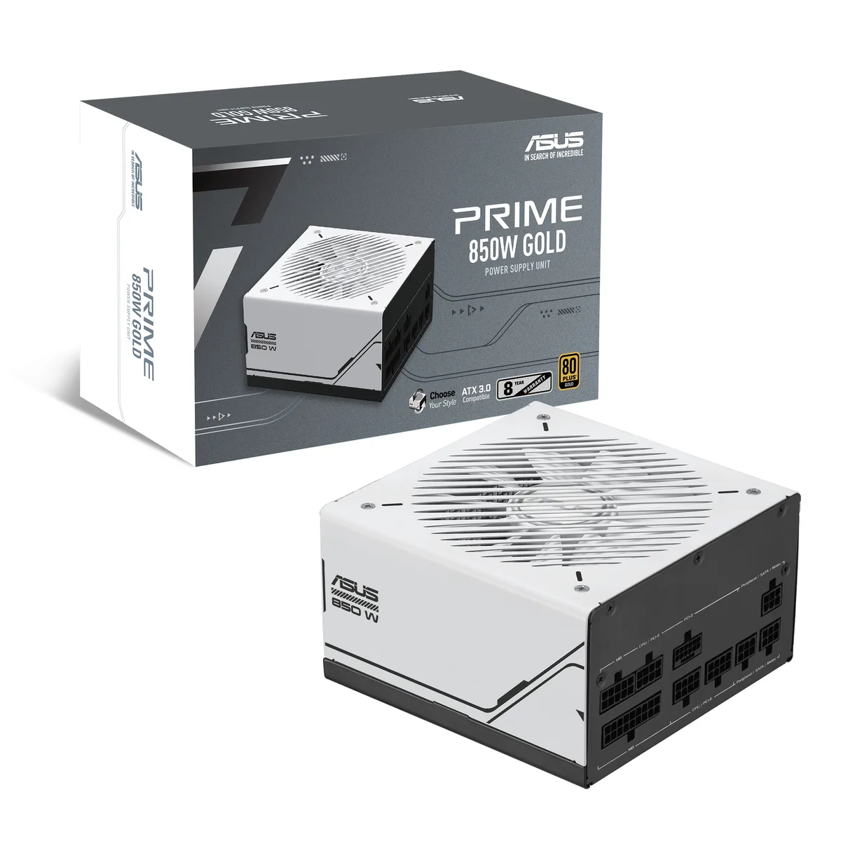 ASUS ASUS Prime AP-850G 850W ATX 3.0 fully modular power supply — product photo