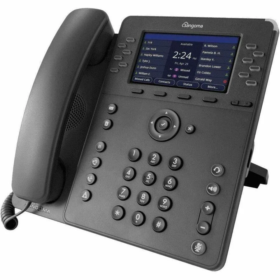 SANGOMA US INC.. Sangoma P330 IP Phone Corded 4.3" 480x272 12 Keys Gigabit Wi-Fi 3 Bluetooth — product photo