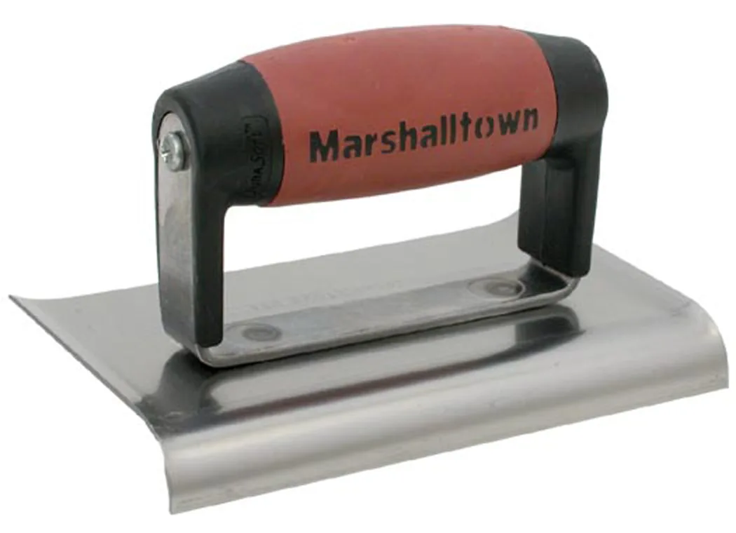 Stainless steel concrete edger with DuraSoft handle, model 156SSD