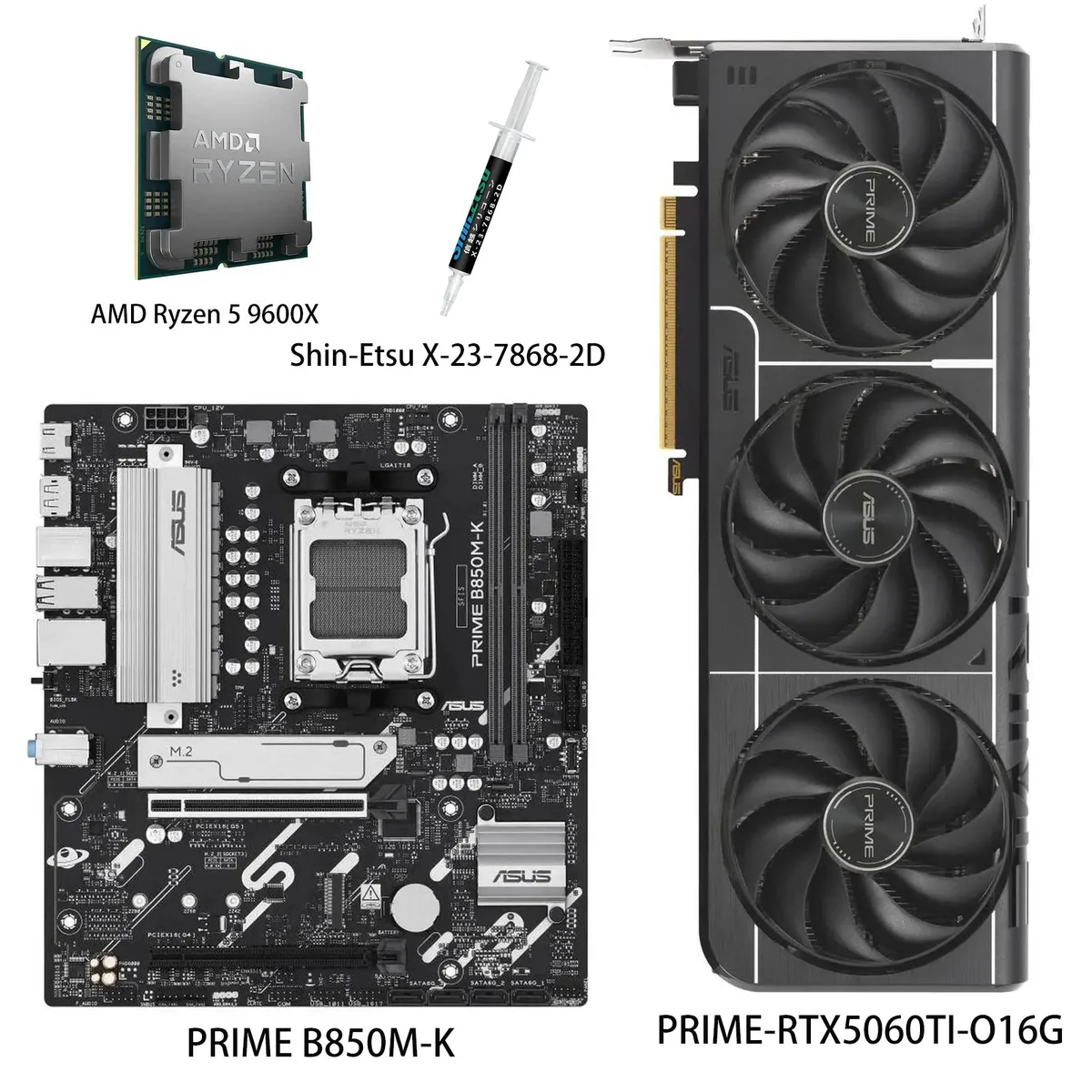 ASUS ASUS PRIME GeForce RTX 5060 Ti 16GB graphics card — product photo