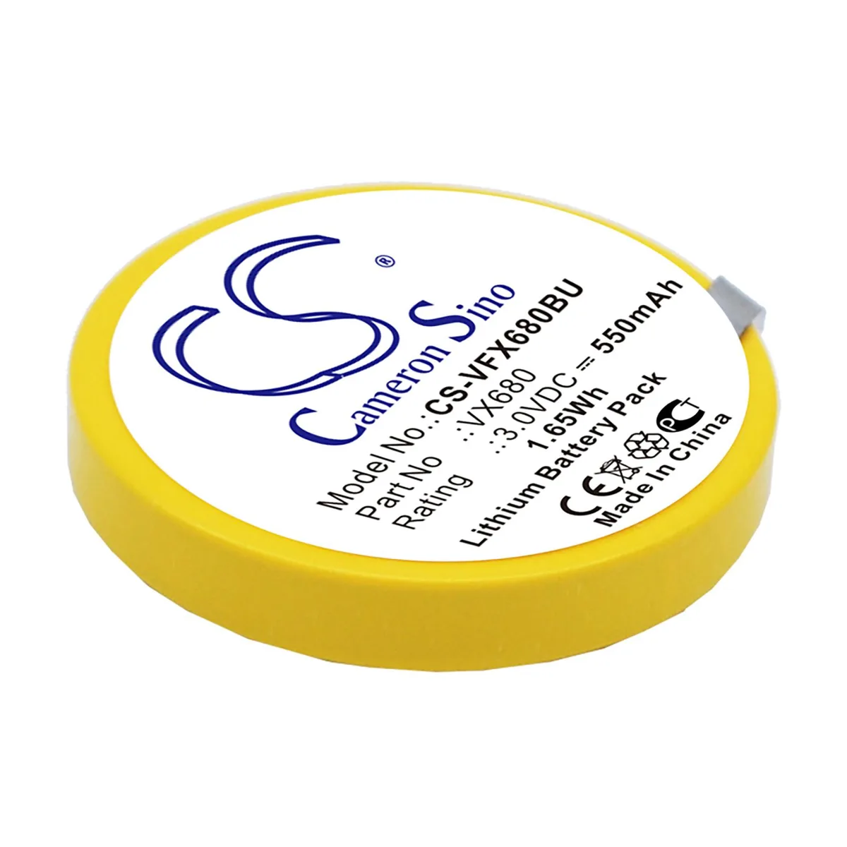 Cameron &amp; Co Cameron &amp; Co DS-CS-VFX680BU CMOS Battery 3.0V 550mAh Green — product photo