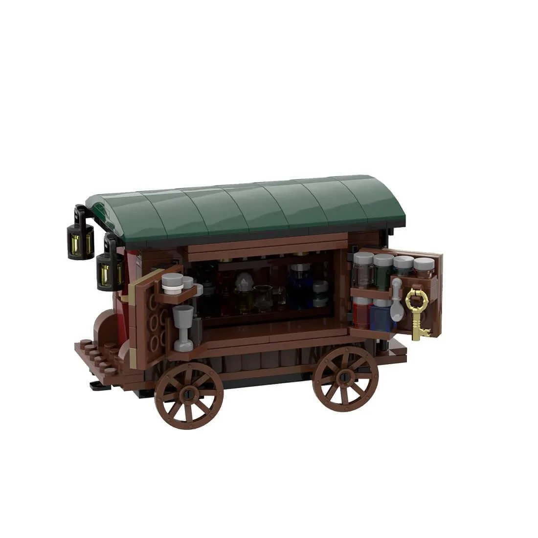 ZITIANYOUBUILD ZITIANYOUBUILD MOC-78795 Medieval Potion Seller 221 Parts — product photo