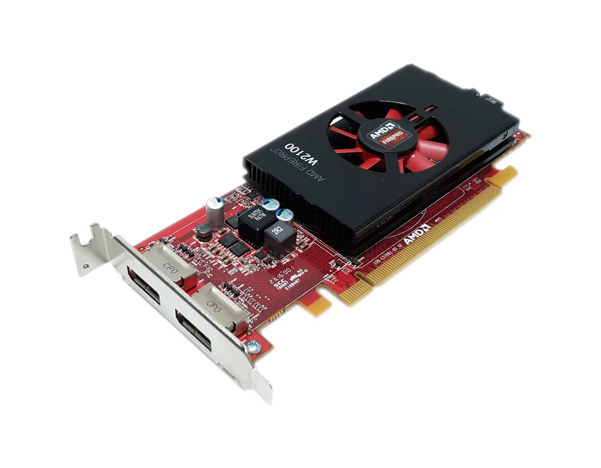 HP HP AMD FirePro W2100 2GB 128-bit DDR3 workstation graphics card — product photo