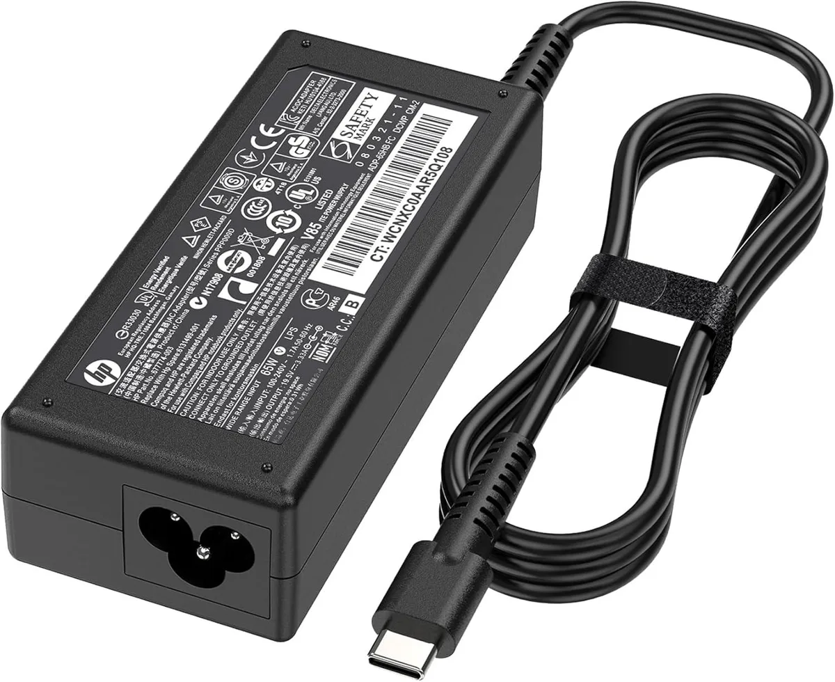 Vinabty Vinabty 65W USB-C Laptop Charger for HP EliteBook ProBook Spectre Envy — product photo