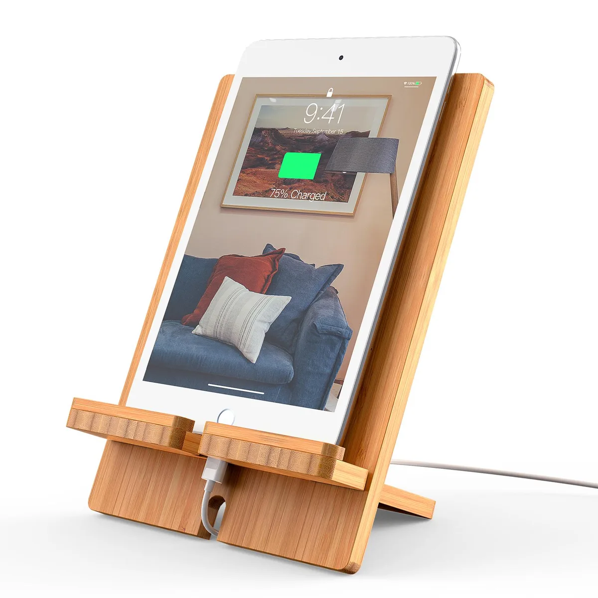 Pezin &amp; Hulin Pezin &amp; Hulin Natural Bamboo Foldable Adjustable Phone Mount — product photo
