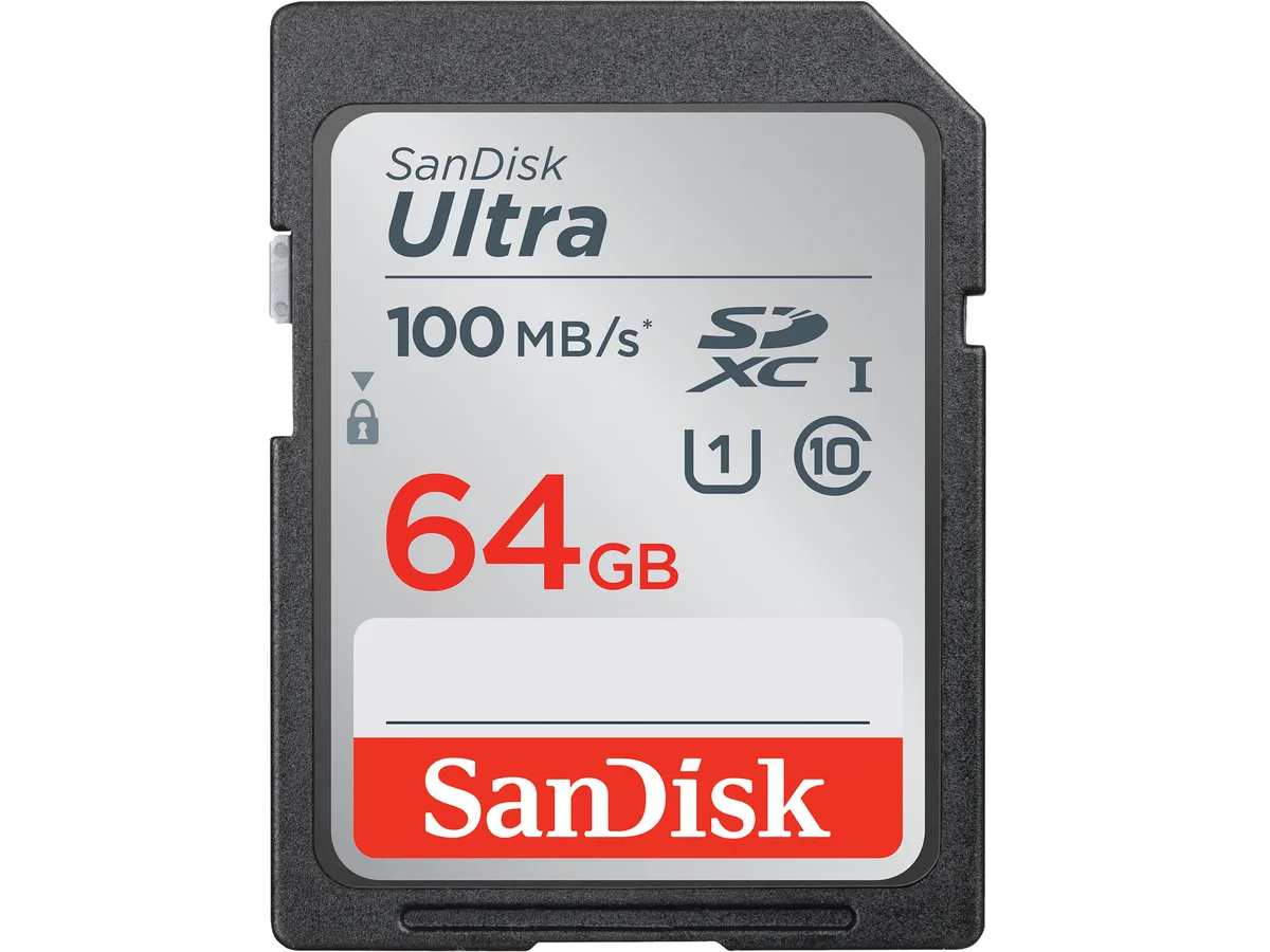 SanDisk SanDisk Ultra SDXC UHS-I 64GB 100MB/s SDSDUNR-064G-GN6IN memory card — product photo